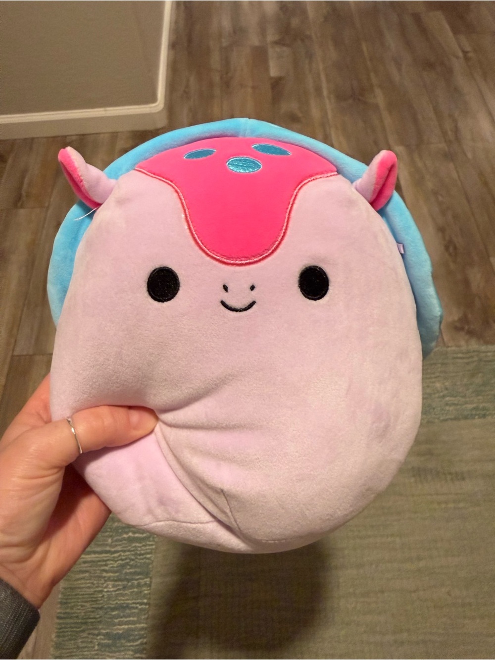 Squishmallow Pink & Blue Cute Sea Creature Plush